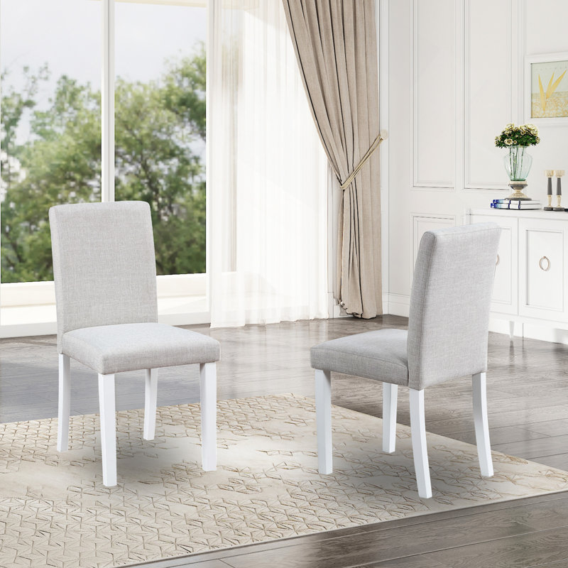Chaises de salle à manger seulement, ensemble de chaises de salle à manger pour 4 personnes, chaise de cuisine avec siège rembourré, chaise d'appoint pour salle à manger