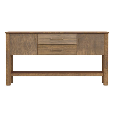 Dobby Sofa Table With 2 Drawer & 2 Doors