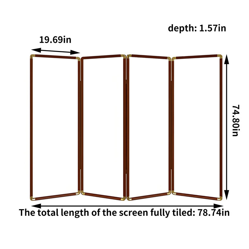 Sherwood, 74.8" H x 78.74" W x 1.57" D