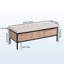 Banc capitonné de 48,42 po de largeur-1019953268