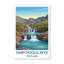 Fairy Pools, Skye, Scotland - Romantic Travel Poster Of Cascading Pools And Cuillin Peaks. Giclee Print On Wrapped Canvas. Wall Art, Home Decor - Natural Landmarks, Scotland - Wrapped Canvas Print-2055770440
