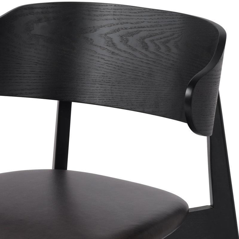 Franco Upholstered Dining Chair, Black