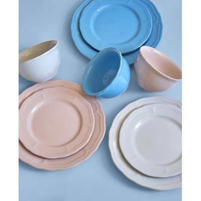Service de table 12 pièces, service pour 4 Madison Blush