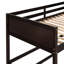 Lit mezzanine simple avec finition en bois massif - Repose-pieds confortable et polyvalent