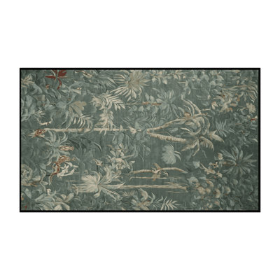 Machine Washable Gray Area Rug