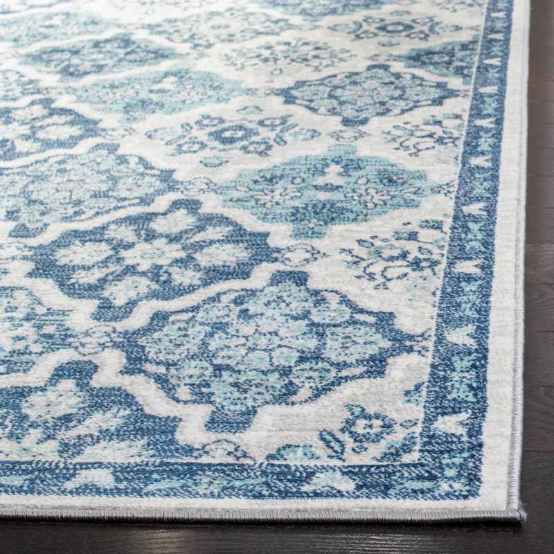 Aguiar Performance Oriental Rug, Square 6'7"