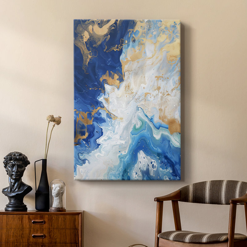 ABSTRACT Series CDIV -Custom Wrapped Gallery Cavas, 48" H x 32" W