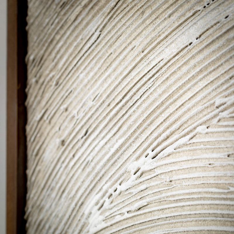 Décoration murale texturée 24,75 po, bois
