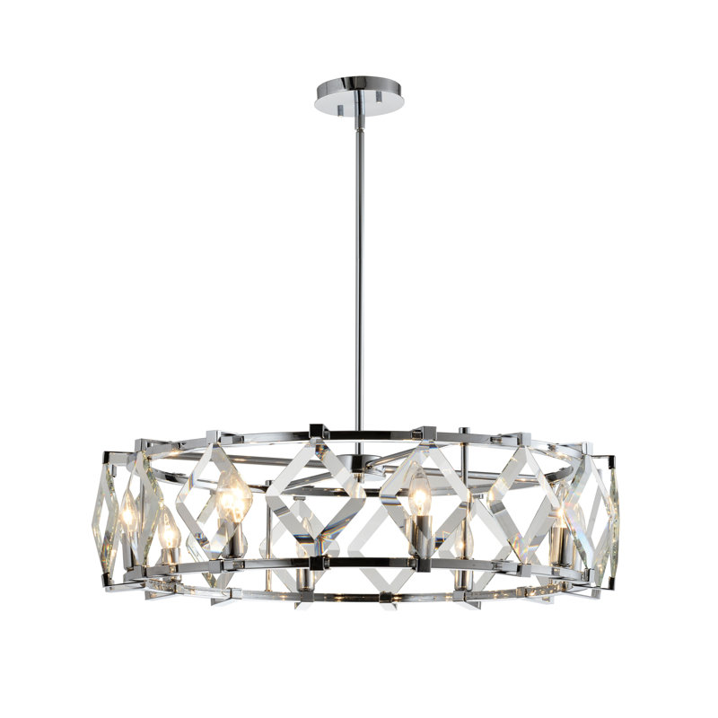 Luminaire suspendu géométrique 8 lumières simple Kegan