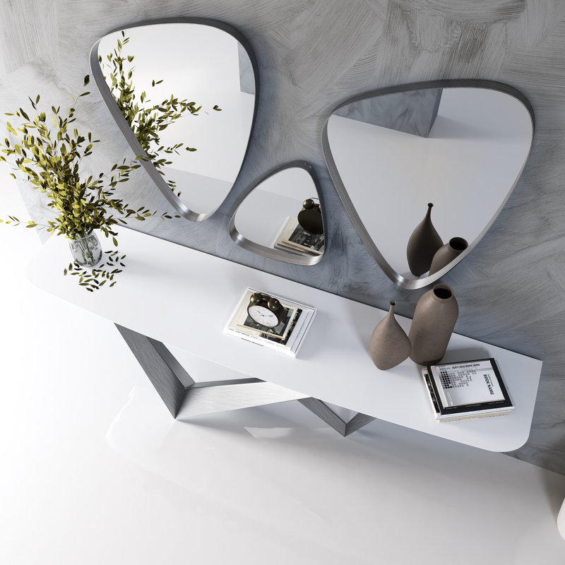 Ensemble de console et miroir Maximo, H 31,5 po x l 78,74 po x P 13,78 po