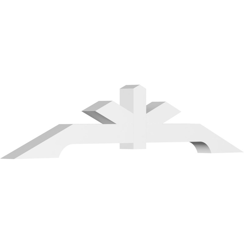 Support de pignon en PVC de qualité architecturale Vanguard, H 15 po x l 72 po (pas 5/12), P 4 po x F 4 po
