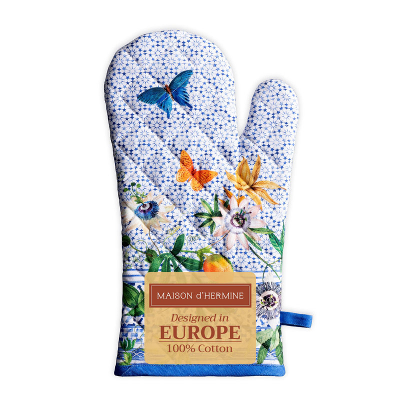 Gants de cuisine 100% coton 7 po x 13 po Maison d'Hermine