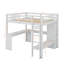 Lit mezzanine double avec bureau en L, garde-robe et tablettes-717634978