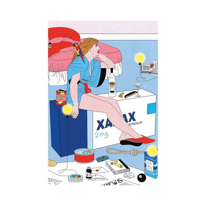 Xanax by Cosmo - Print on Canvas, 152.4cm H x 20.32cm W x 3.81cm D, Wrapped Canvas