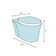 American Standard Glenwall 1.28 Gallons GPF Elongated Wall Mounted Kit (Seat Not Included)