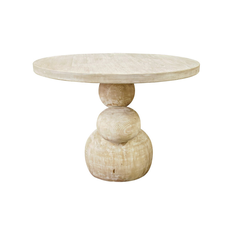 Boulder Round Solid Wood Dining Table