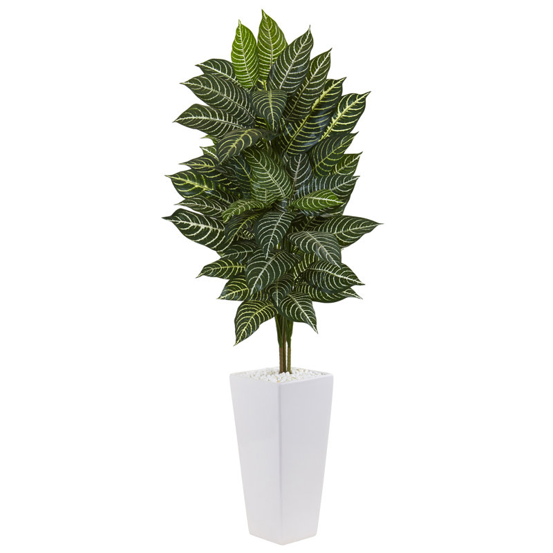 Arbre à feuillage artificiel 48" dans un pot de fleurs