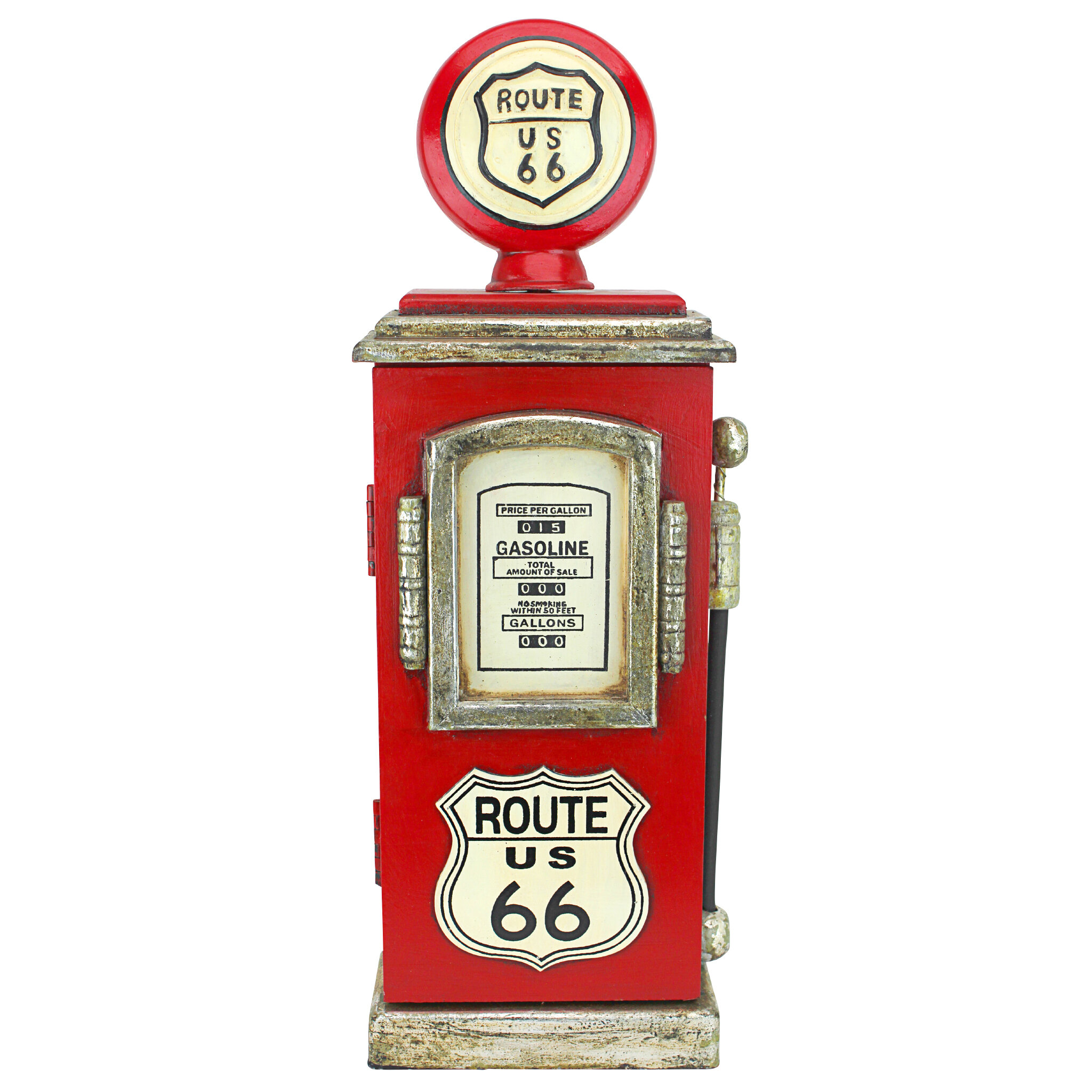 Design Toscano Route 66 Gas Pump Big Boy Toy Key Cabinet