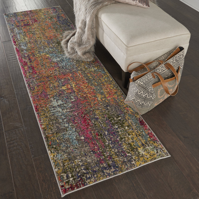 Lucrezia Abstract Area Rug, Runner 66cm x 229cm