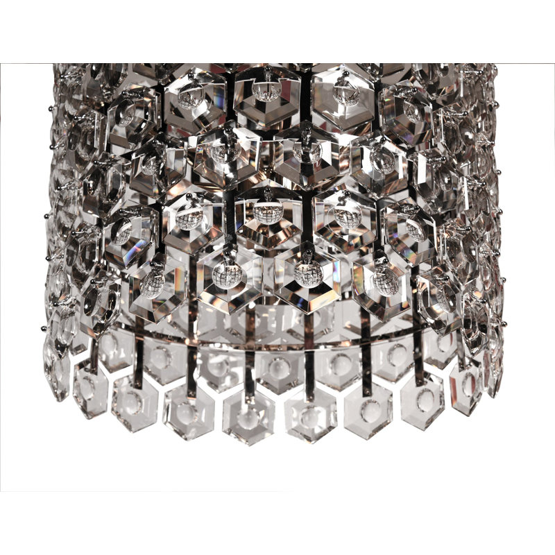Bellaza Chandelier, 22" H x 24" W x 24" D, Polished Brass
