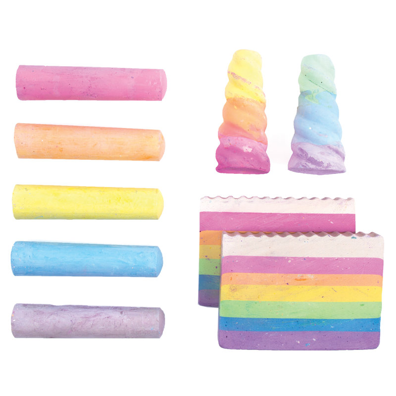Licorne arc-en-ciel magique craie
