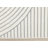Fresno White Grey Double Arches Striped Area Rug-102211045