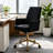 Ergonomic Mid-Back Swivel Office Chair,Comfortable Corduroy Office Chair-1209393973