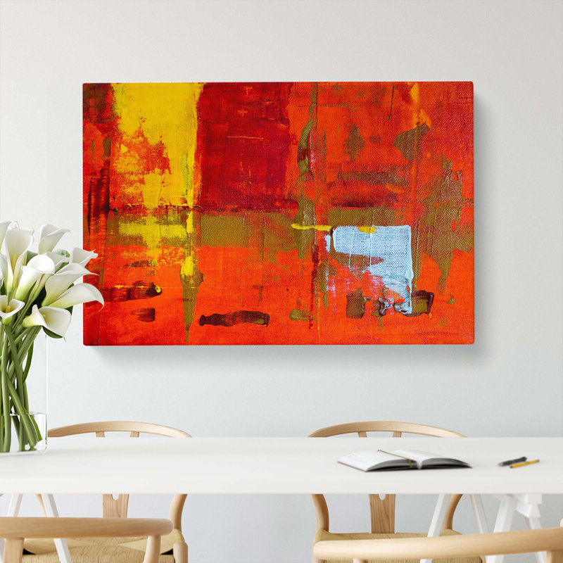 Abstract Art Painting Vol.447 by S.Johnson - Wrapped Canvas Painting, 60cm H x 91cm W x 3cm D