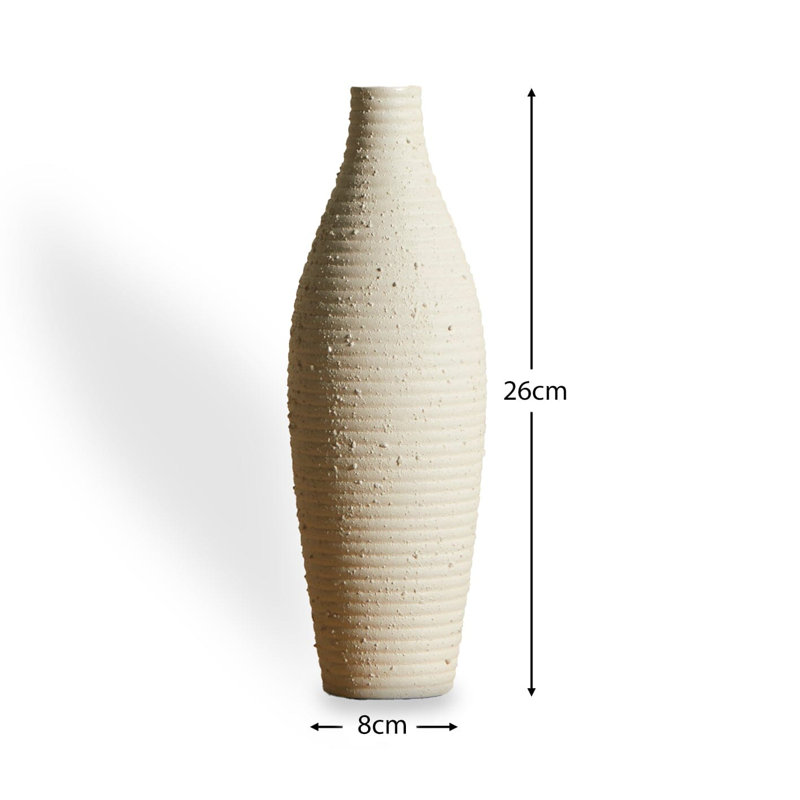 Daryian Ceramic Table Vase, 45cm H x 8cm W x 8cm D