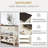 Console Table, 50 Inch Retro Sofa Table with 3 Storage Drawers and 2-Tier Open Storage Shelf Entryway Table for Living Room, Kitchen, Entryway, Hallway-65928588