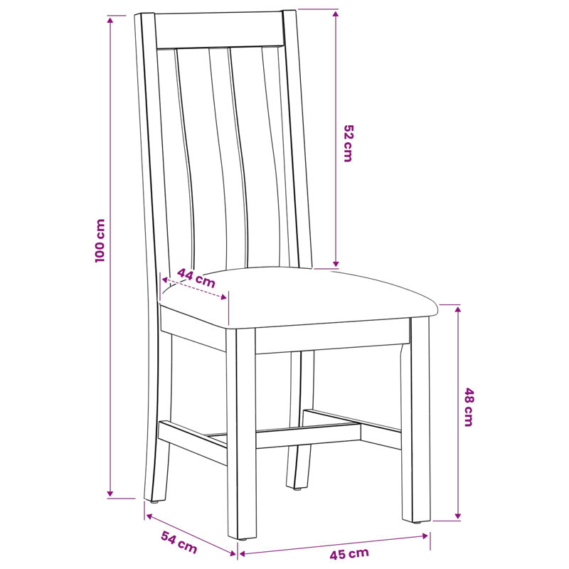 Side Chair in Grey, Black