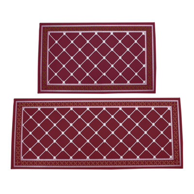 Tapis de salle de bain en polyester 2 pièces