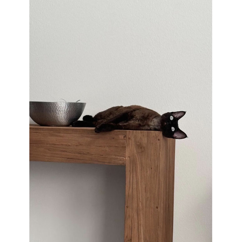 Recycled Teak Console Table, 31" H x 47" W x 16" D
