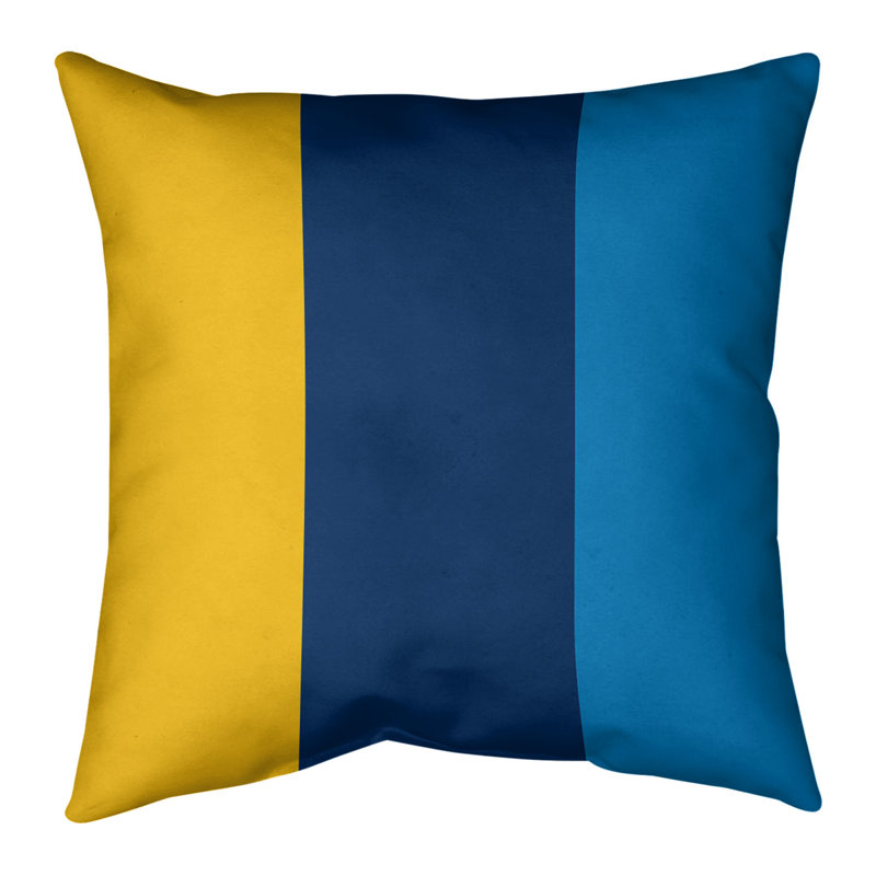 Housse de coussin, 20 po x 20 po, Bleu marine, Polyester sergé