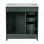 Ensemble de meuble-lavabo autoportant avec 3 tiroirs et portes à fermeture douce-1297373611