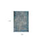 Tapis en polypropylène ou en polyester 79 po x 114 po argent ou bleu