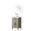 Meuble-lavabo en chêne gris, 20 po x 18 po, comptoir en acrylique, robinet inclus, 18 po Meuble-lavabo avec comptoir et robinet l 20 po x P 18 po Mirror-754522138