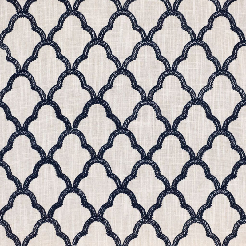Lace Trellis Fabric, Lapis