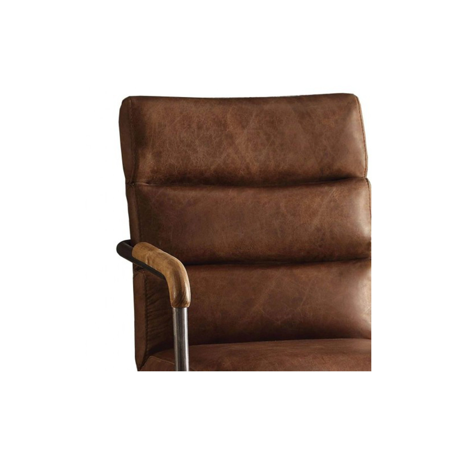 Springtown Swivel Office Chair, Retro Brown
