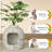 Damase Hidden Cat Litter Box Enclosure with Decorative Planter-83315742
