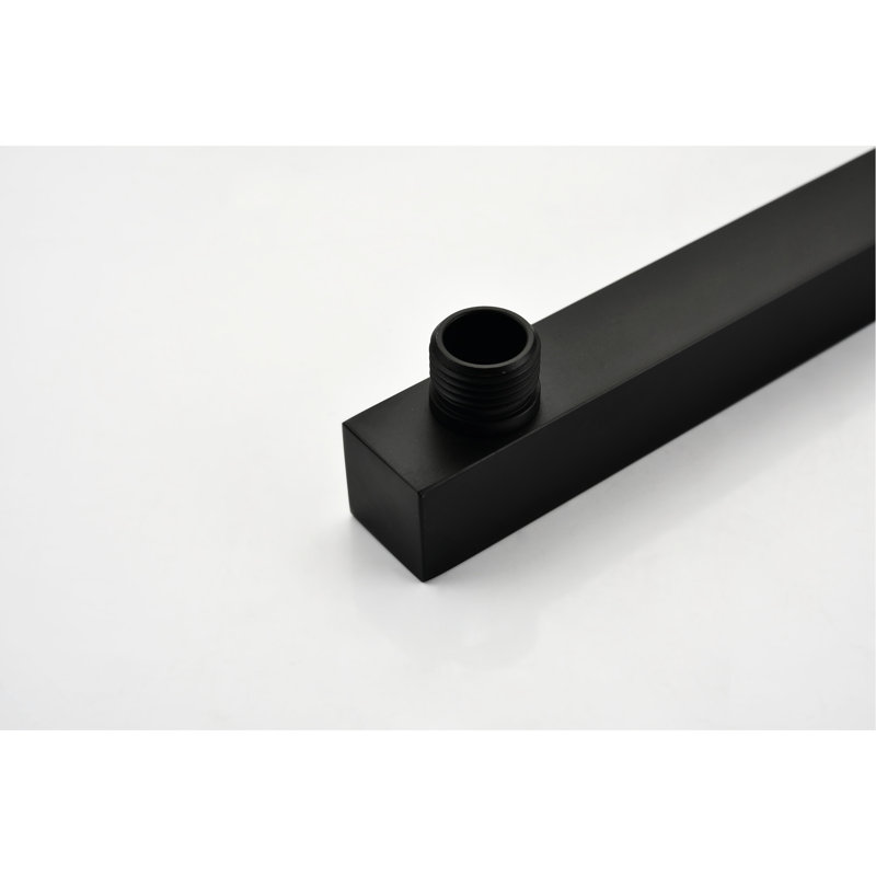 Matte Black Brass Shower System - 10 Inch Rainfall Head And Handheld , Luxury Bathroom Rain Mixer, Wall Mounted, Self-Cleaning Nozzle For Unobstructed Water Discharge, Complies With American Standard