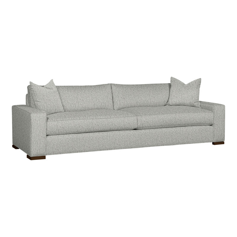 Paxton Upholstered 109'' Sofa, Tarbee Dove, Havana