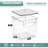 Medium Storage Containers with Lids, Clear Containers for Organizing (4 Pack)