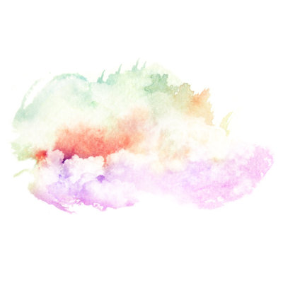 Watercolor Illustration Of Cloud by NK08gerd - Wrapped Canvas Painting