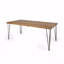 Table de salle à manger industrielle en bois et métal