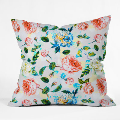 Coussin décoratif à fleurs marta barragan camarasa