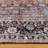 adamstown Emporia Fardad Machine Washable Traditional Border Indoor Area Rug, Brown Rust Cream Non-Slip Chenille – Living Room & Bedroom-115805254