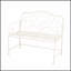 Banc de jardin extérieur Sunnydaze avec structure en fer durable et sièges spacieux pour deux, parfait pour un confort et un style durables