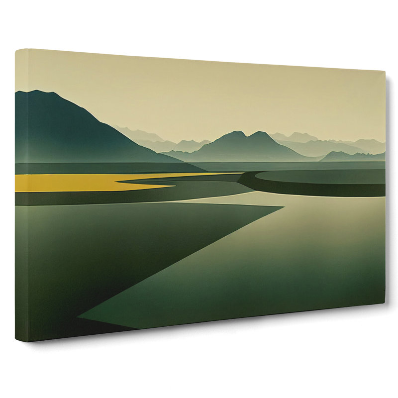 Enthralling Mountain Landscape - Wrapped Canvas