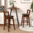 Desanto Swivel Upholstered Faux Leather Counter Stool